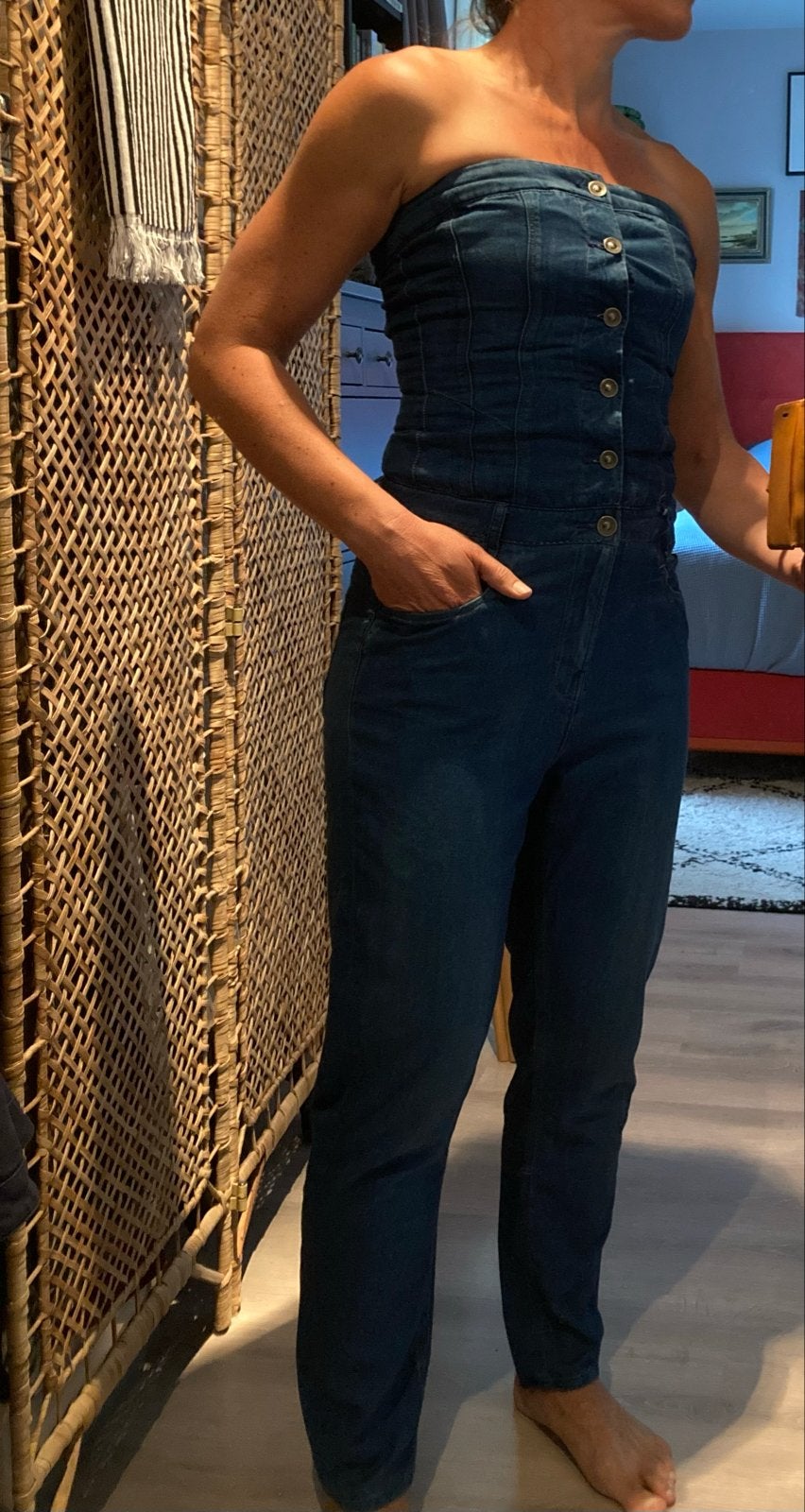 G-Star Jumpsuit met bijpassend jasje - Maat S, Ophalen of Verzenden, Gedragen, Maat 36 (S), Blauw