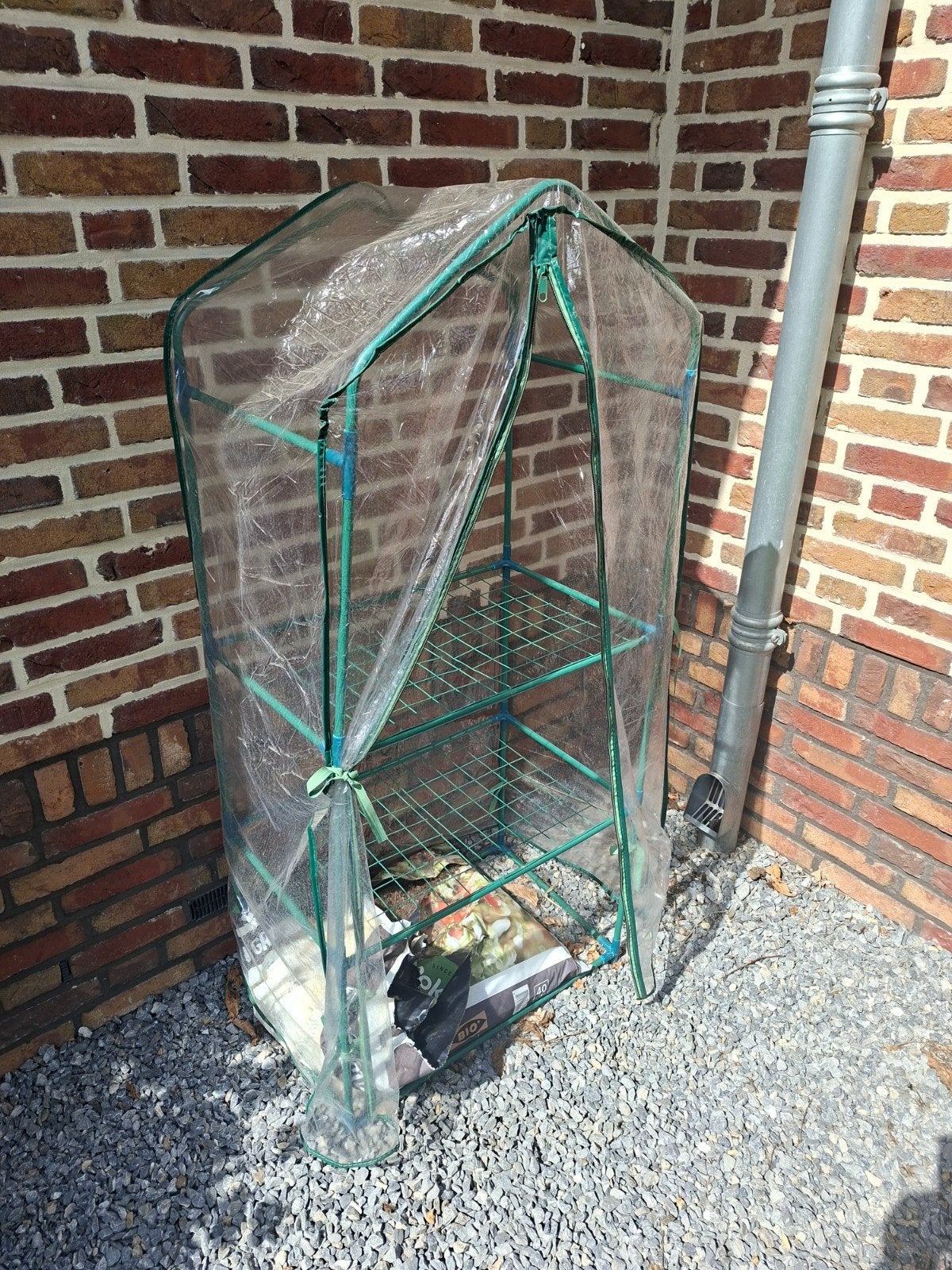 Kleine kas., Tuin en Terras, Kassen, Ophalen, Overige materialen, Kweekkas, Zo goed als nieuw