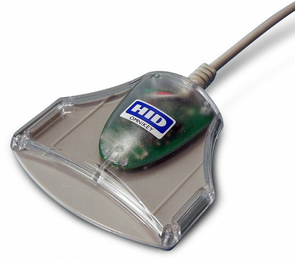HID OMNIKEY 3021 USB Smart Card Reader - z.g.a.n., Ophalen of Verzenden, Zo goed als nieuw, HID