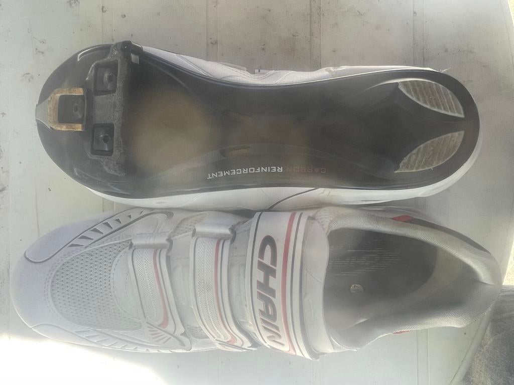 Witte CHain  fietsschoenen - Maat 47 - Zo goed als nieuw, Ophalen of Verzenden, Zo goed als nieuw