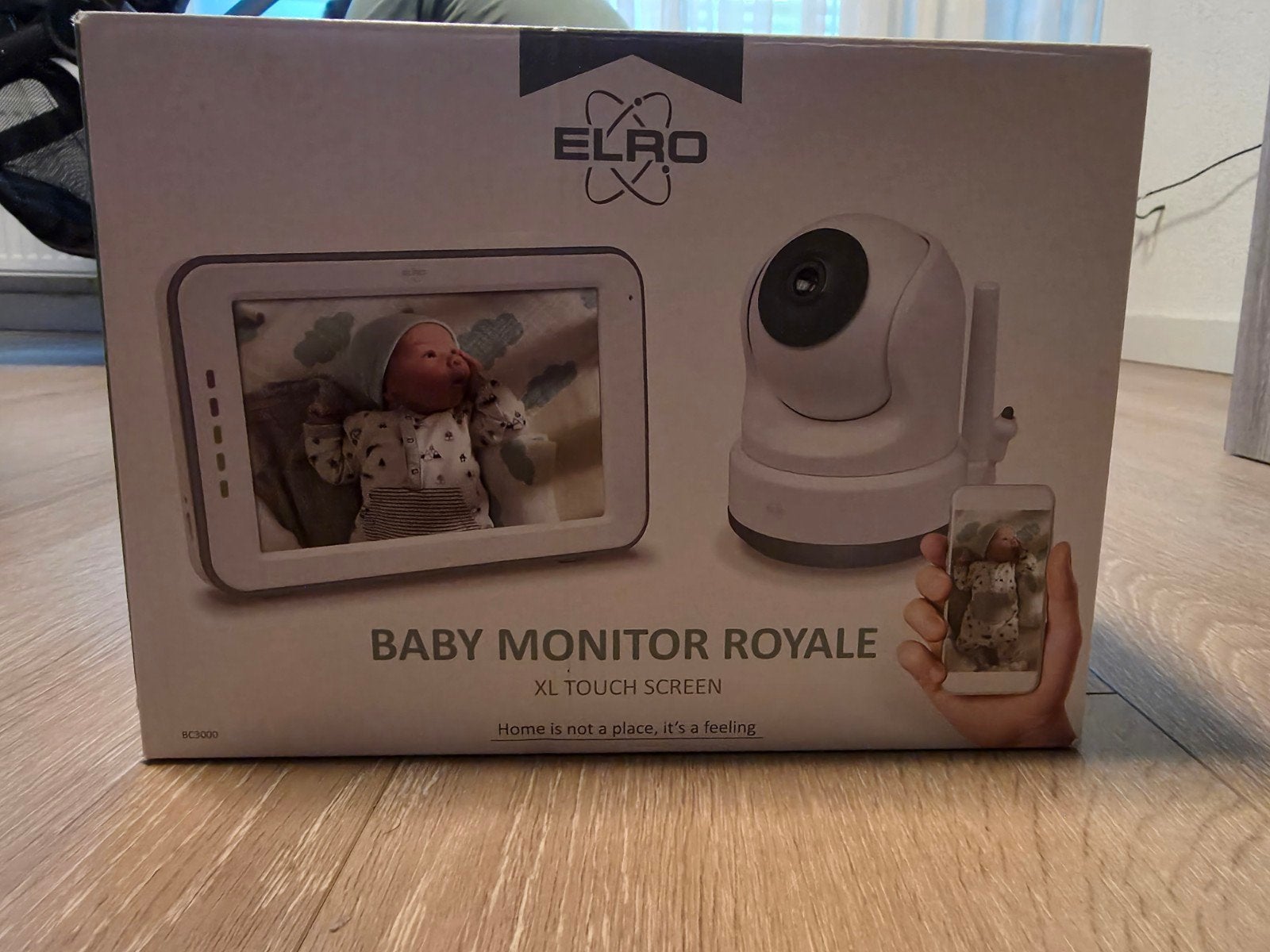 Elro Baby Monitor Royale XL Touch Screen Babyfoon, Ophalen of Verzenden, Zo goed als nieuw, 250 meter of meer, Camera