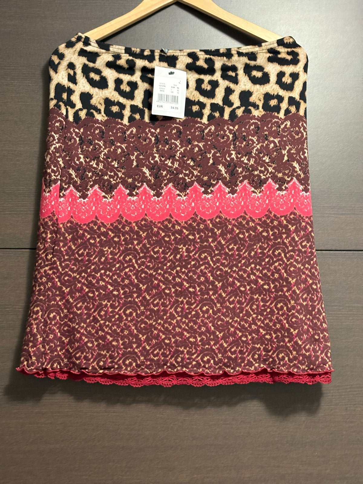 Street One rok met dierenprint en roze accenten, Kleding | Dames, Rokken, Meerkleurig, Nieuw, Ophalen of Verzenden, Maat 36 (S)