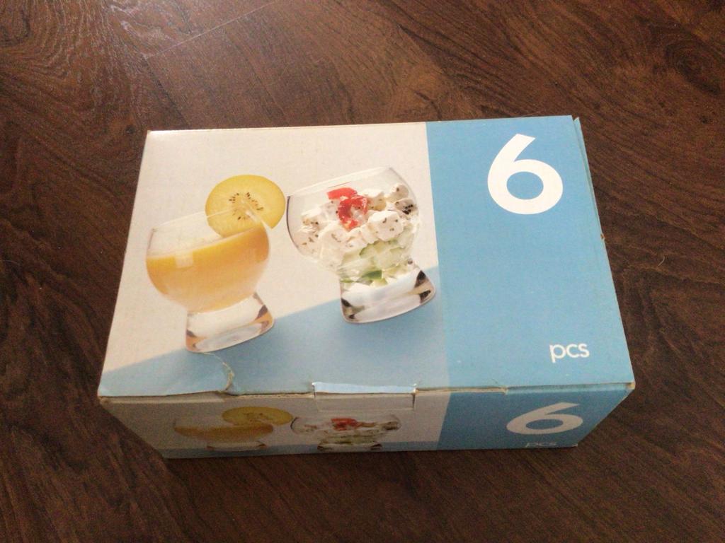Set van 6 amuseglaasjes / dessertglaasjes, Nieuw, Ophalen of Verzenden, Overige merken, Glas