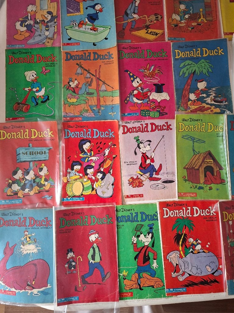 Donald duck weekbladen, Meerdere stripboeken, Verzenden, Gelezen