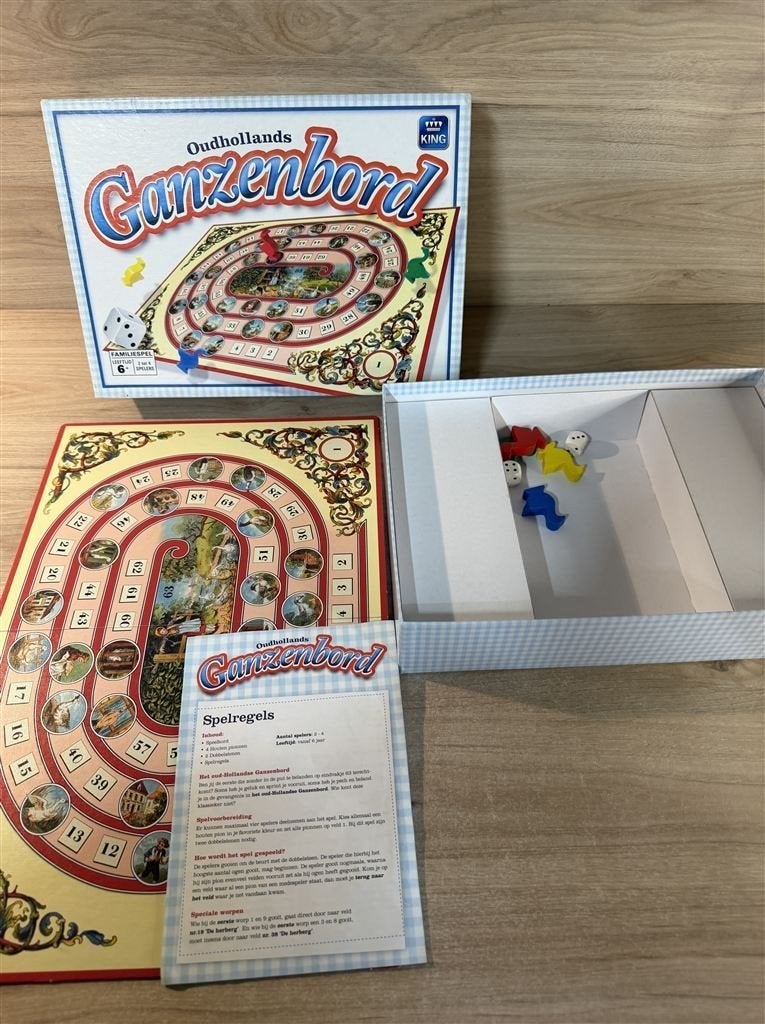 oudhollands ganzenbord - s6926, Verzenden, Zo goed als nieuw
