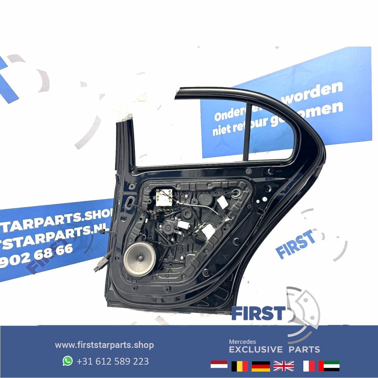 W177 DEUR RECHTSACHTER ZWART A KLASSE PORTIER COMPLEET 2018-, Gebruikt, -, Deur, Achter