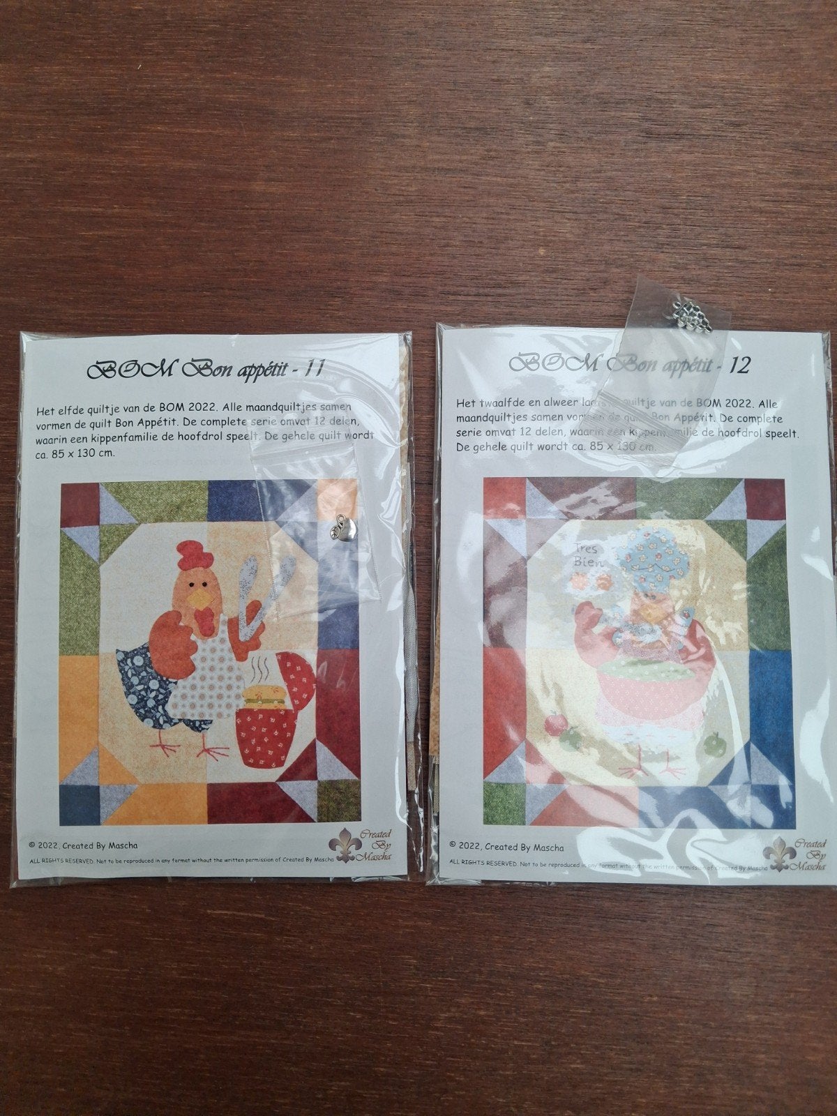 BOM Bon Appétit Quilt Patronen - Complete Serie, Hobby en Vrije tijd, Ophalen of Verzenden, Nieuw, Overige typen