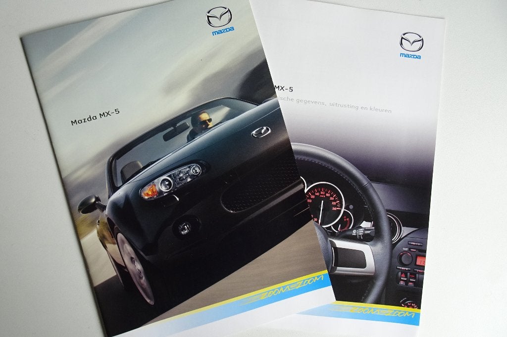 Mazda MX-5 Brochure + Technische info en Kleuren 2006, Boeken, Mazda, Ophalen of Verzenden, Zo goed als nieuw, Mazda