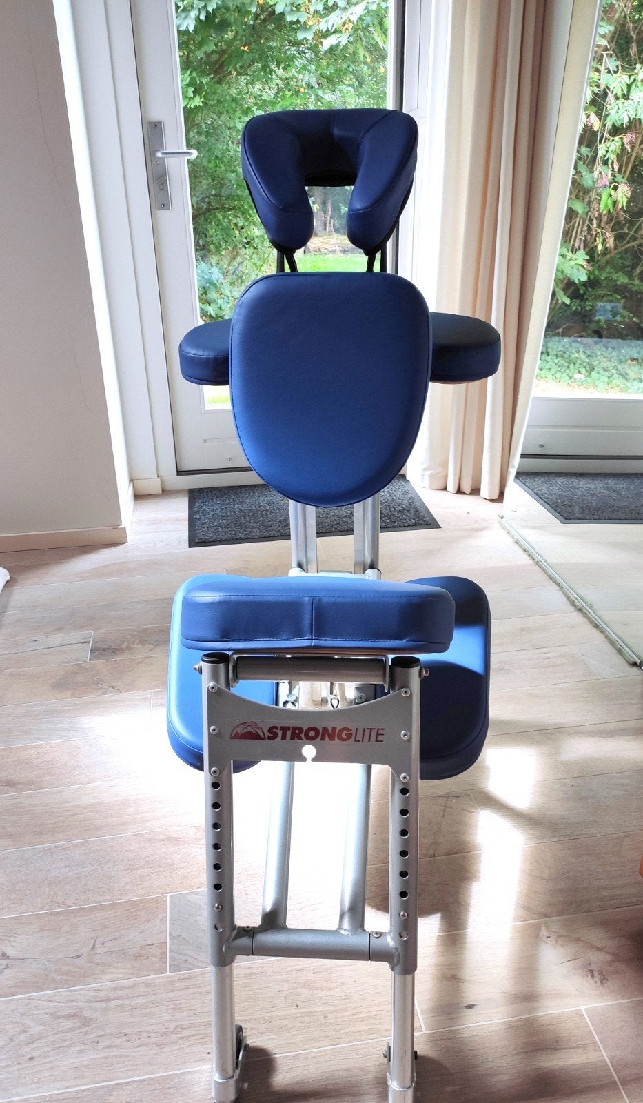 Supermooie stoelmassage stoel Stronglite, Ophalen of Verzenden, Zo goed als nieuw, Massagestoel of Kussen
