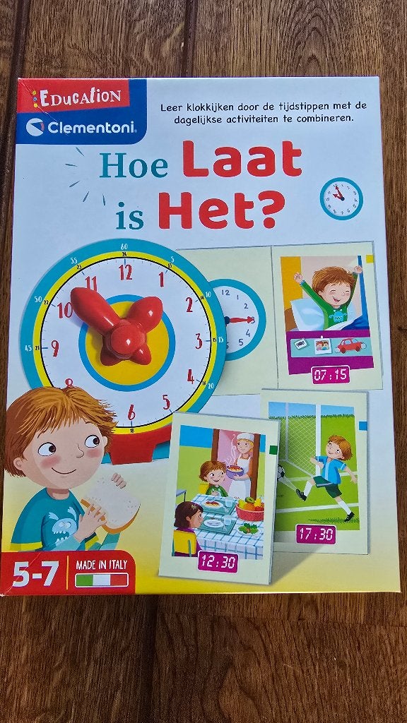Clementoni Hoe laat is het, Ophalen of Verzenden, Zo goed als nieuw, Ontdekken