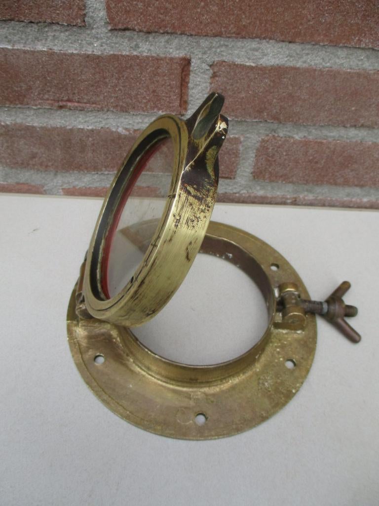 Kleine koperen patrijspoort., Ophalen of Verzenden, Gebruikt, Gebruiksvoorwerp
