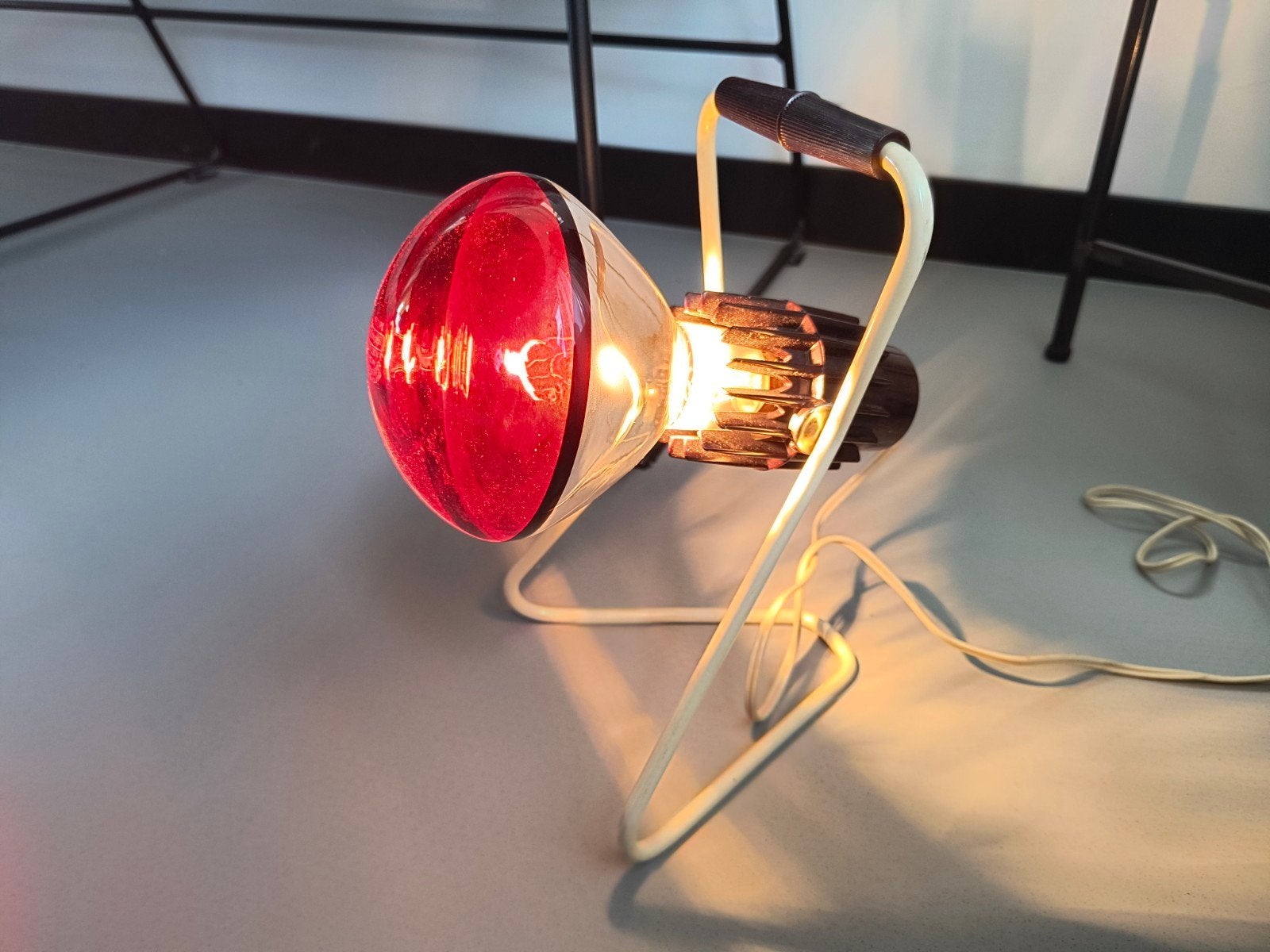Vintage Philips Infraphil Infraroodlamp - Compleet met doos, Ophalen of Verzenden