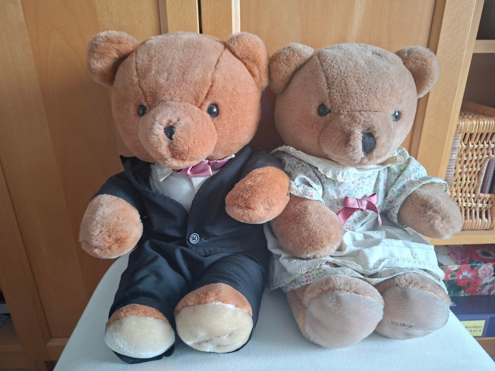 Bob de beer en Sabina. Beren van de Bijenkorf, Beer, Ophalen of Verzenden, Zo goed als nieuw, Middelgroot (20 tot 80 cm)