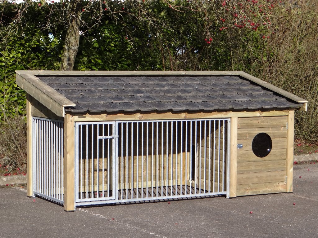 Hondenkennel Roxy met nachthok, hét ultieme hondenverblijf!, Hondenkennel, 110 cm of meer, 100 cm of meer, Nieuw