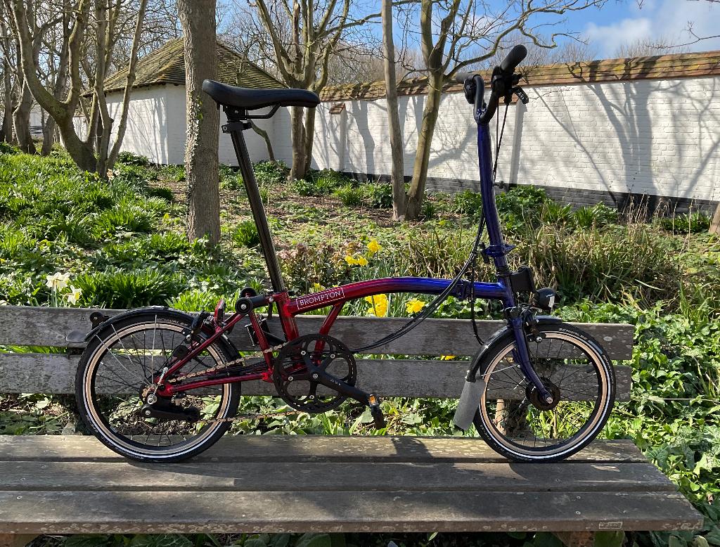 Speciale Editie Brompton “9 streets Amsterdam”, Ophalen, Brompton, 16 tot 18 inch, Versnellingen