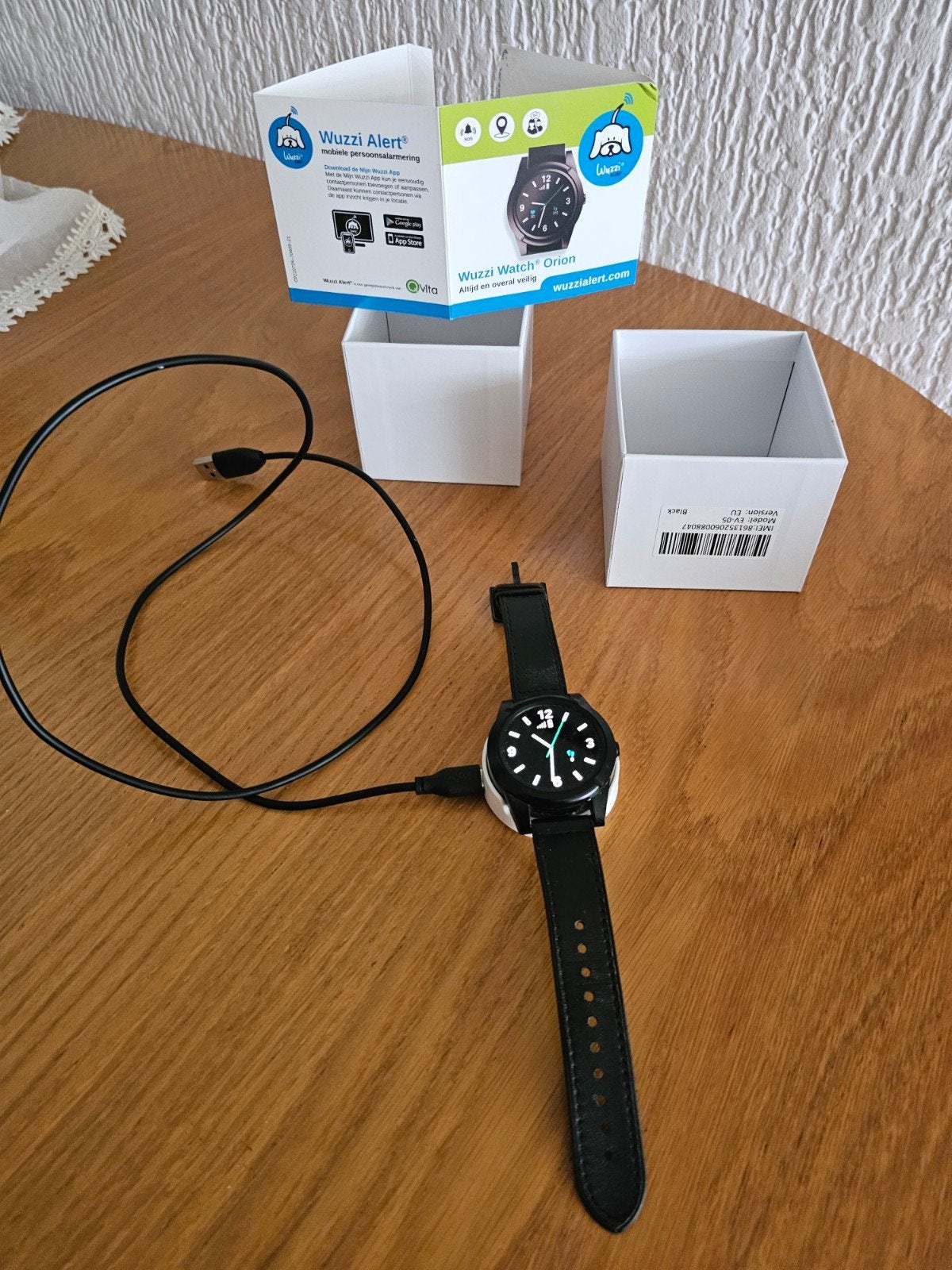 Wuzzi Watch Orion Smartwatch - Zwart, Ophalen, Zwart, Zo goed als nieuw, GPS