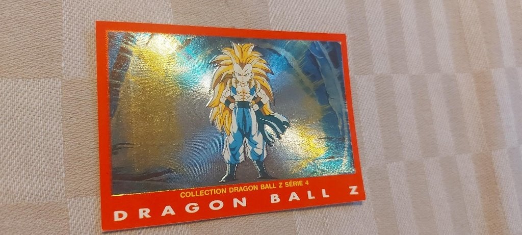 dragonball z kaart reverseholo shiny Gotenks Fusion, Ophalen of Verzenden, Nieuw, Losse kaart