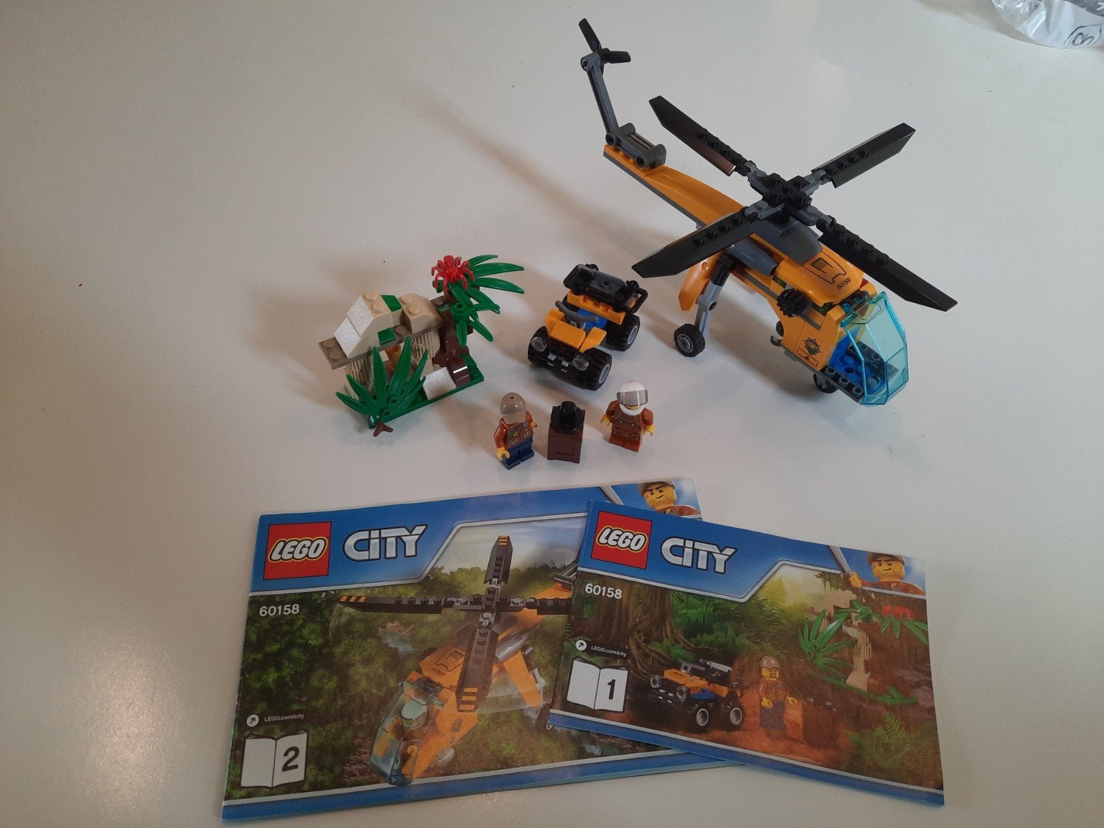 Lego 60158 Cargo helikopter quad schat minifiguren boekjes, City, Lego, Ophalen of Verzenden, Complete set