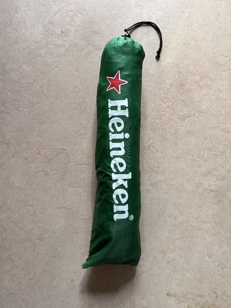 Heineken strandtent - zonnescherm, Ophalen, Zo goed als nieuw, Tot en met 2