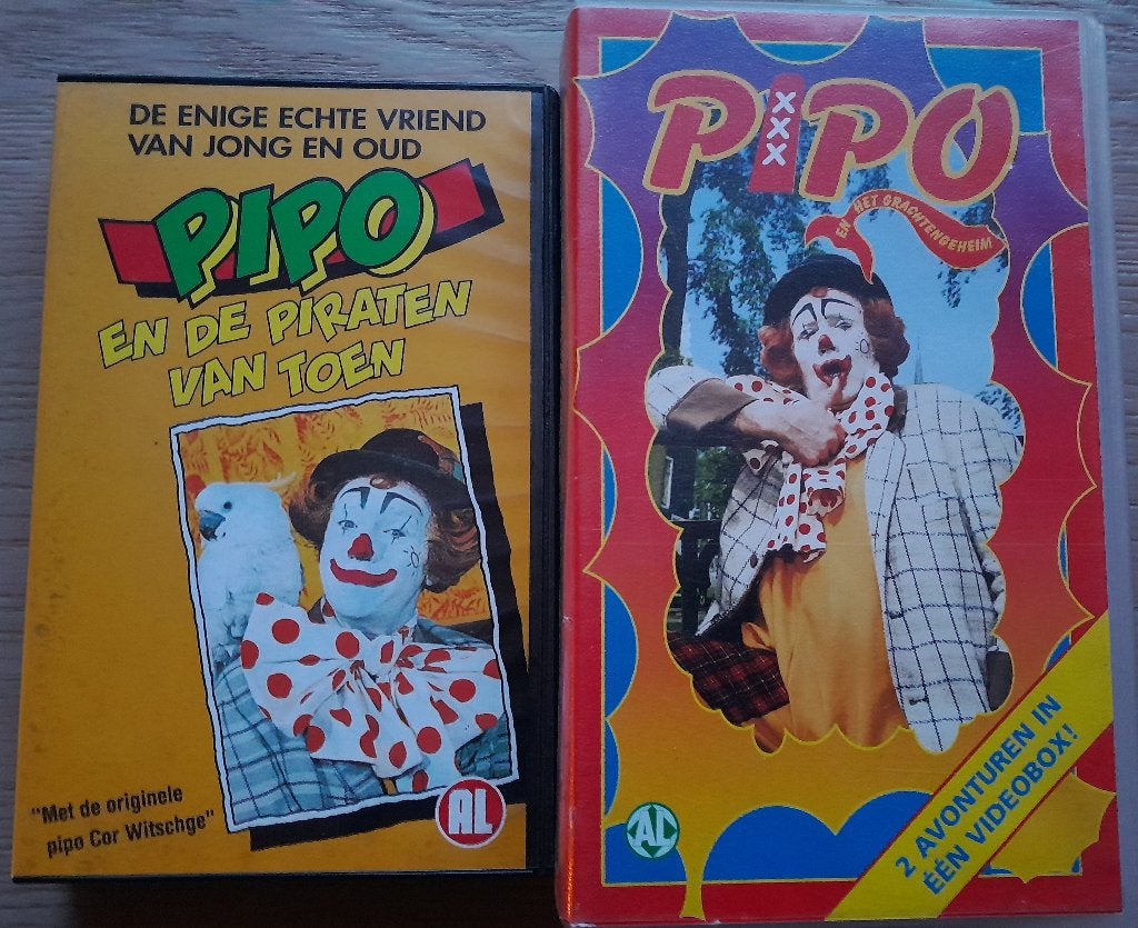 VHS videobanden Pipo de Clown, Ophalen, Gebruikt, Alle leeftijden, Nederlands