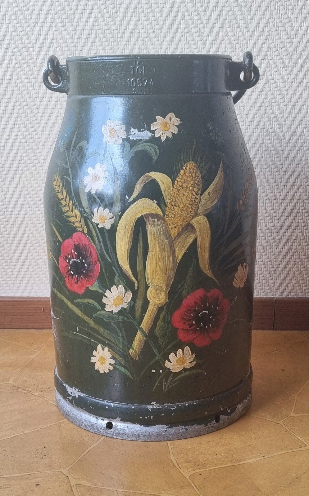 Vintage DDR melkbus VEB STANZILA Dresden – handbeschilderd, Antiek en Kunst, Ophalen