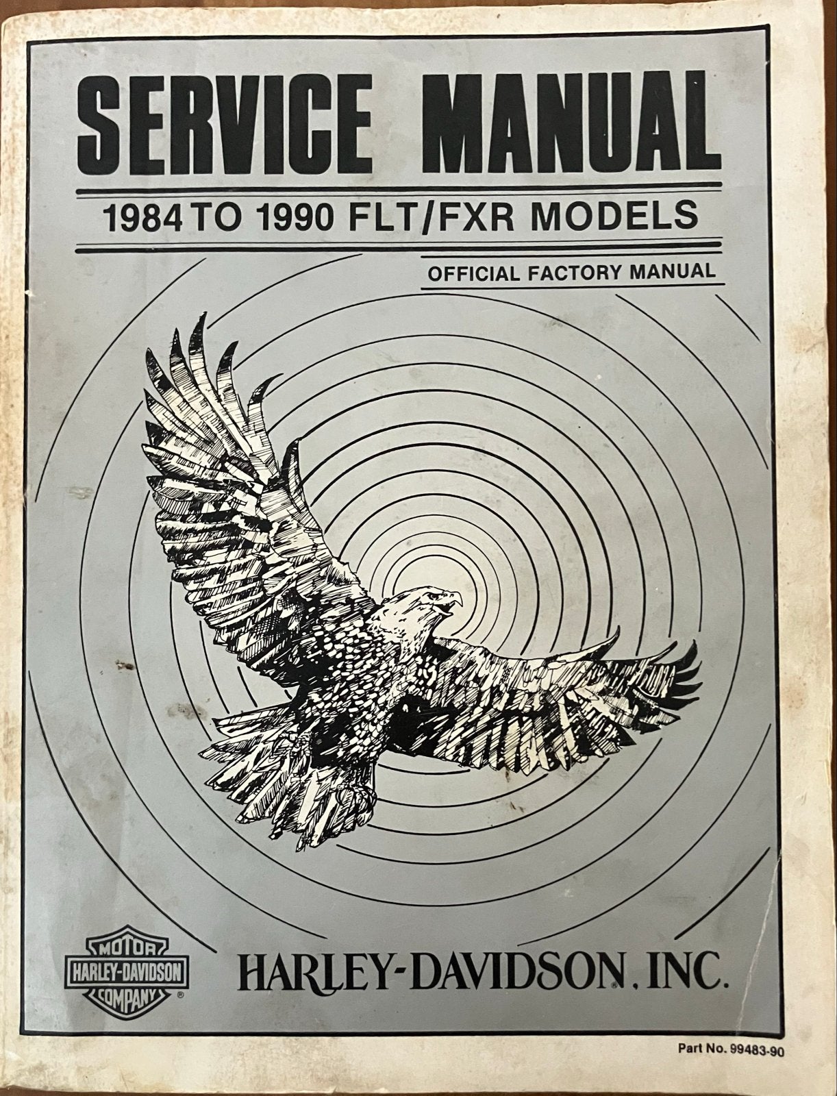 Harley-Davidson Service Manual 1984-1990 FLT/FXR Modellen, Ophalen, Harley-Davidson of Buell