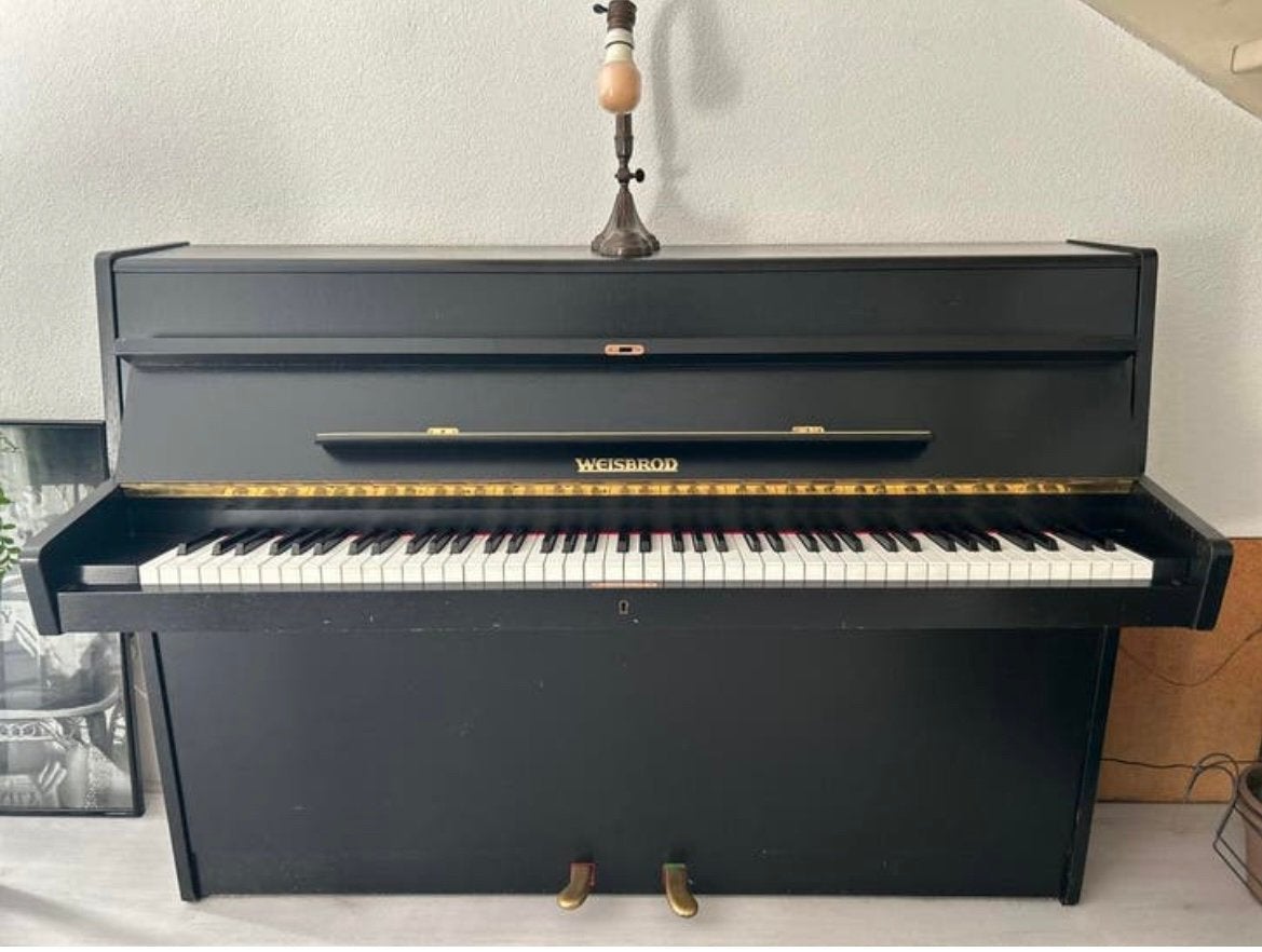 Piano Weisbrod matzwart, Ophalen, Gebruikt, Zwart, Piano