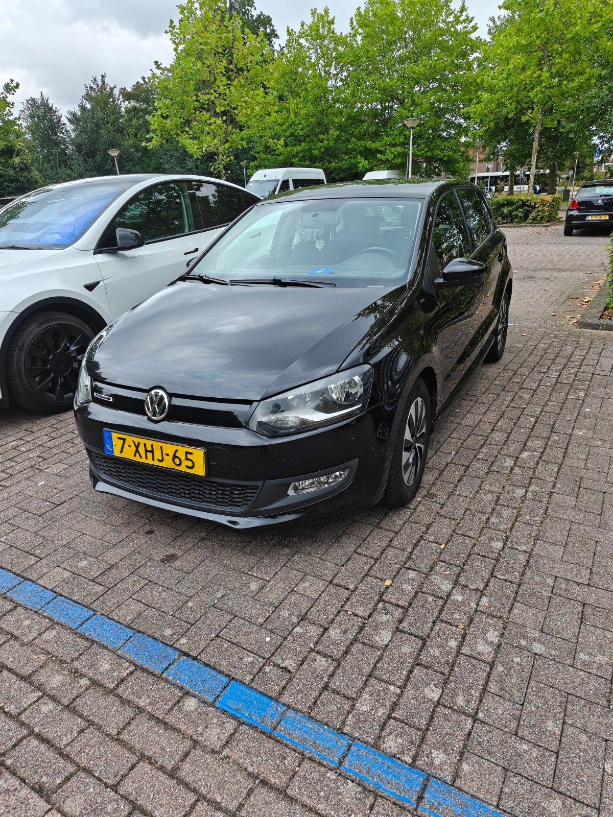 Volkswagen Polo 1.4 TDI 55KW BMT 2014 Zwart, Auto's, Voorwielaandrijving, 74 pk, 580 kg, Zwart