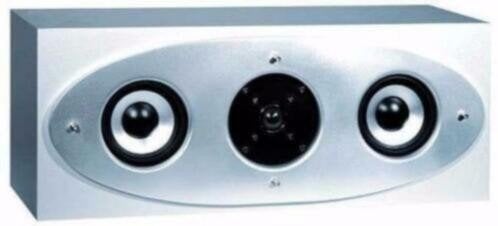Center speaker 2-Weg, 60 Watt Zilver-Grijs Nieuw