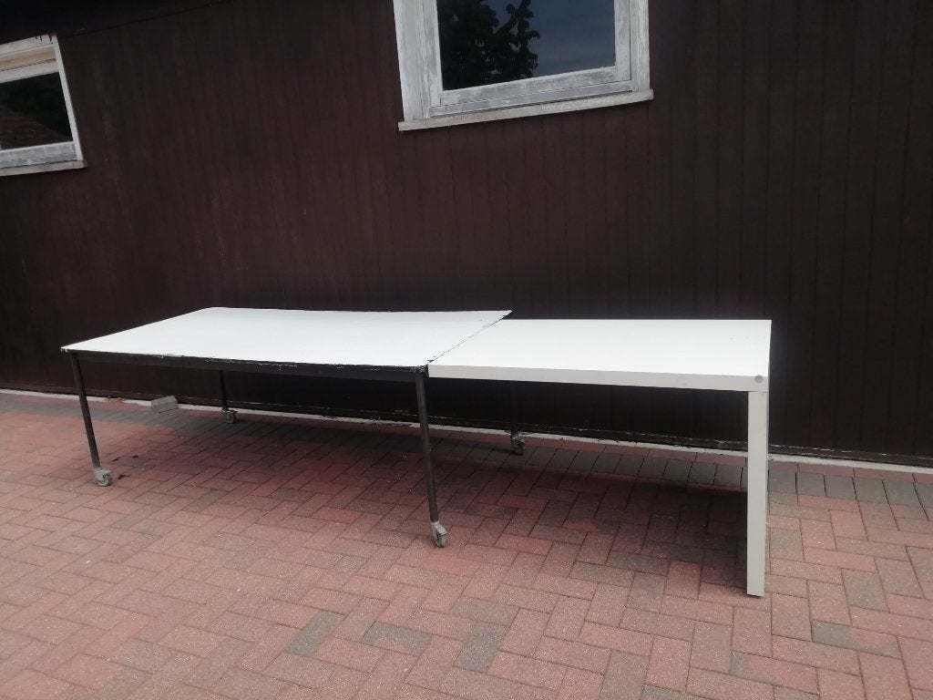 Werkplaats tafel + verlengstuk, Ophalen, Gebruikt