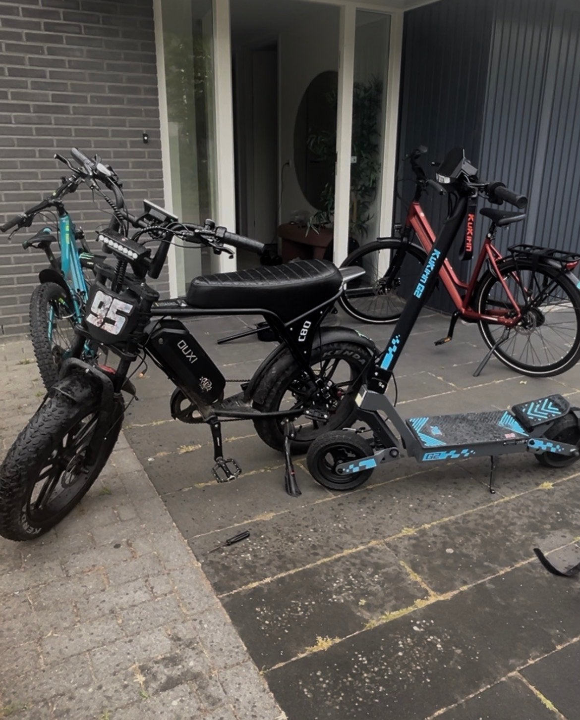 Custom Ouxi C80 en Kukirin G2, prijs onderhandelbaar, Fietsen en Brommers, Ophalen of Verzenden, Gebruikt, Overige merken