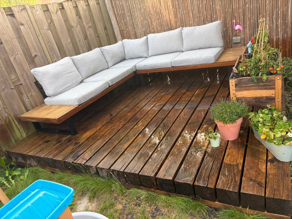 Houten vlonder - GRATIS OP TE HALEN!, Tuin en Terras, Terrasdelen en Vlonders, Ophalen, Gebruikt, Hout