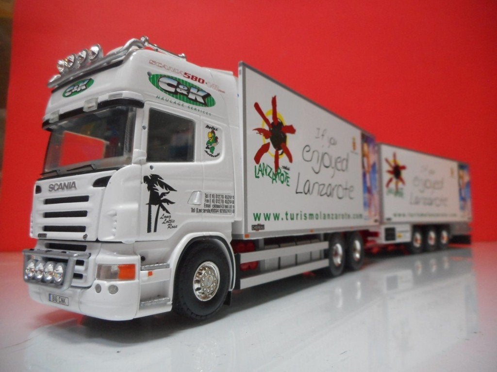 TEKNO SCANIA C&K HAULAGE, UK 59341, Hobby en Vrije tijd, Ophalen of Verzenden, Nieuw, Bus of Vrachtwagen, Tekno