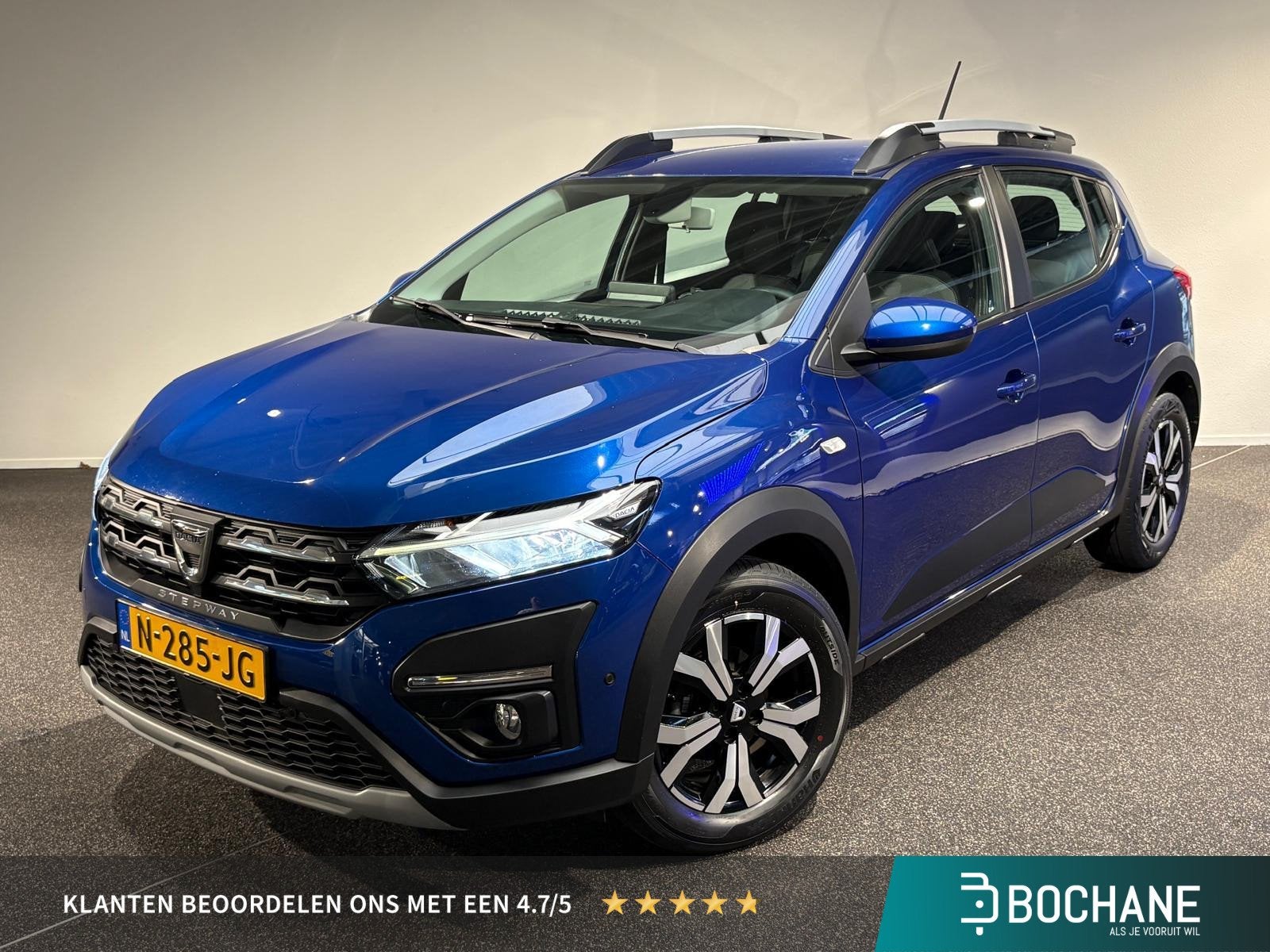 Dacia Sandero Stepway 1.0 TCe 100 Bi-Fuel Comfort | Cruise C, Auto's, Voorwielaandrijving, Met garantie (alle), Blauw, 610 kg