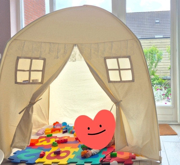 Katoenen speeltent voor kinderen, Ophalen, Gebruikt
