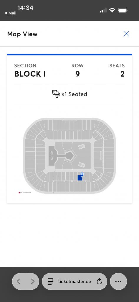 Concert Backstreet Boys, Tickets en Kaartjes, Eén persoon, Oktober