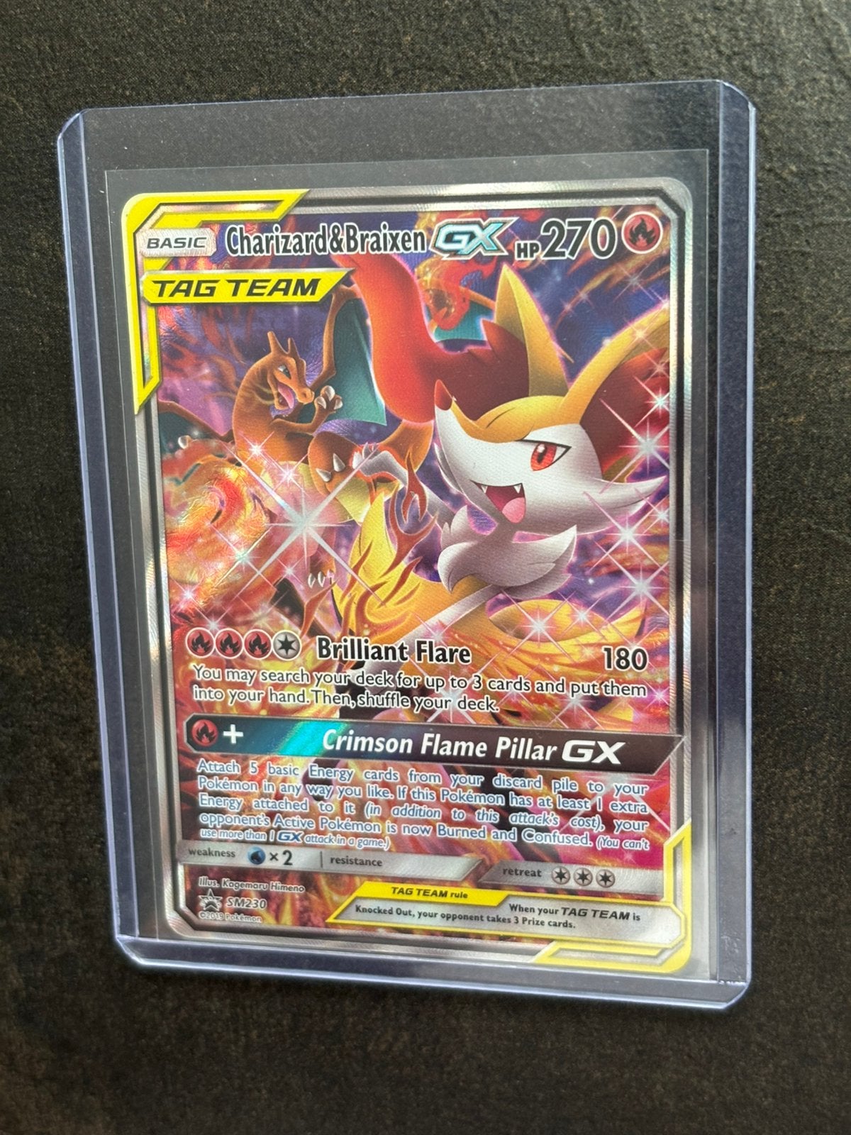 Charizard & braixen SM230, Ophalen of Verzenden, Zo goed als nieuw
