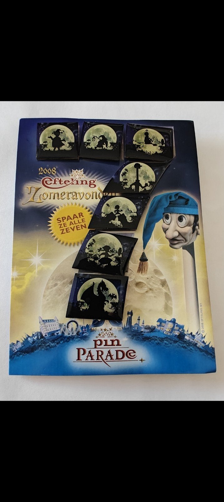 efteling zomeravond pins 2008, Verzamelen, Ophalen of Verzenden, Nieuw, Button of Speldje