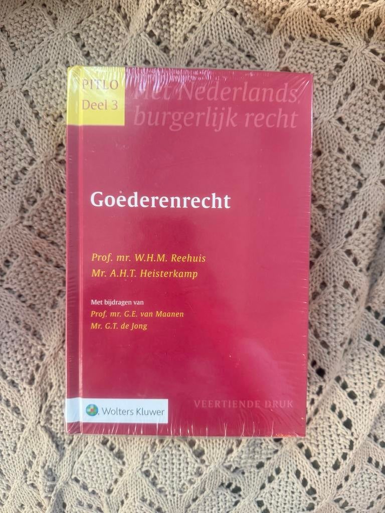 Nieuw in verpakking! Pitlo 3 - Goederenrecht (14e druk), Ophalen of Verzenden, Gamma, Nieuw, WO