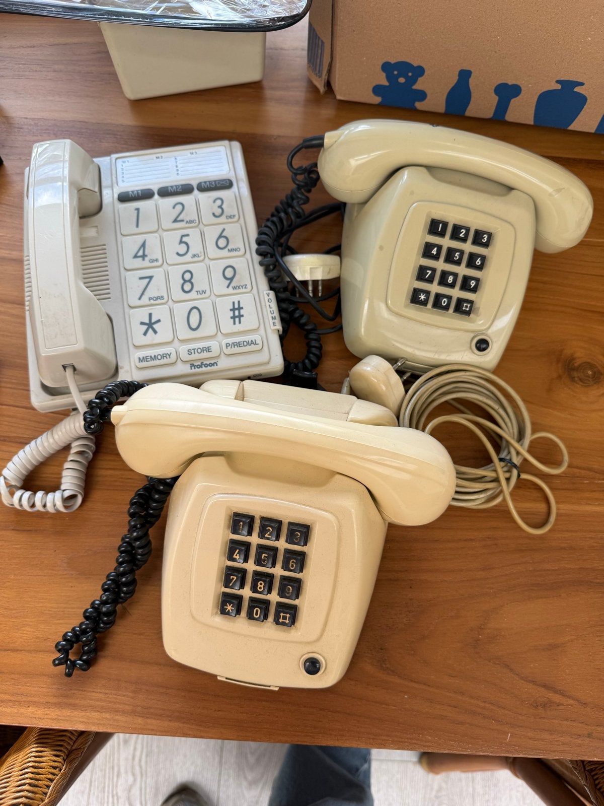 Vintage PTT T65-TDK Telefoons & Profoon Big Button Telefoon, Telecommunicatie, Ophalen, Gebruikt