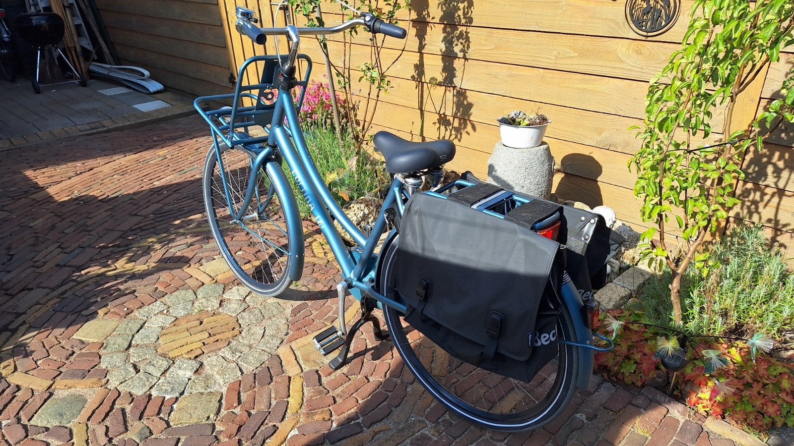 Te koop Damesfiets met Voordrager en Fietstassen, Terugtraprem, 53 tot 56 cm, Versnellingen, Nieuw