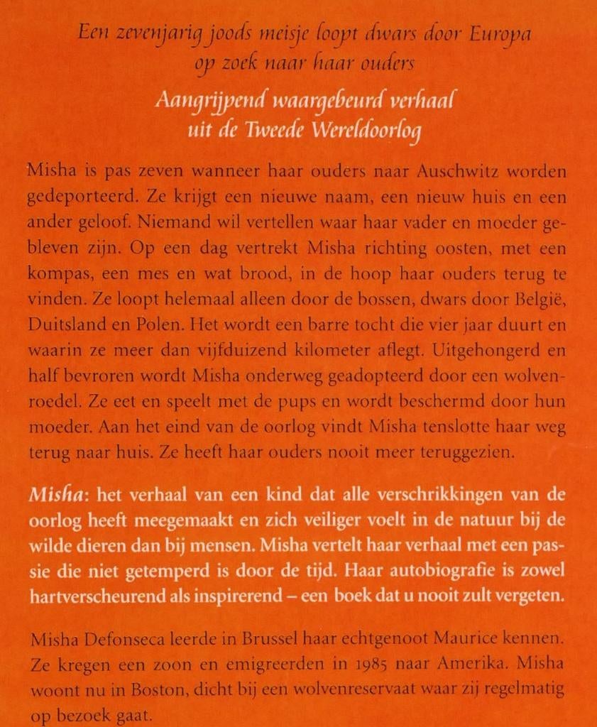 Misha - Misha Defonseca (2005), Verzenden, Zo goed als nieuw, België