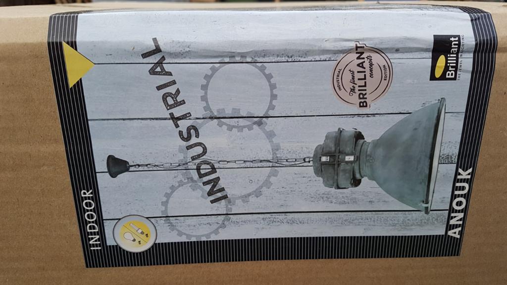 Industriële hanglamp te koop, Industriële lamp, Nieuw, Ophalen of Verzenden, Metaal