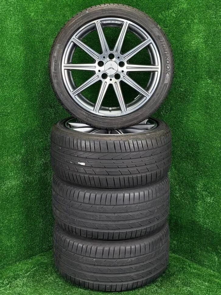 Originele 18 inch Mercedes AMG velgen banden E-klasse W212, 18 inch, Banden en Velgen, Germany, Ophalen of Verzenden