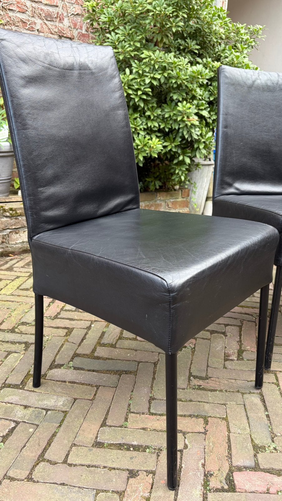 Leren stoelen, Ophalen, Zo goed als nieuw