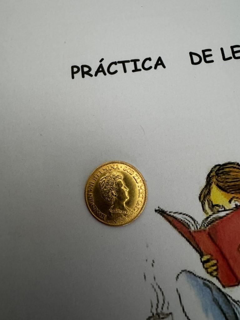Gouden tientje, Sieraden, Tassen en Uiterlijk, Ophalen of Verzenden, Zo goed als nieuw, Goud, Overige merken