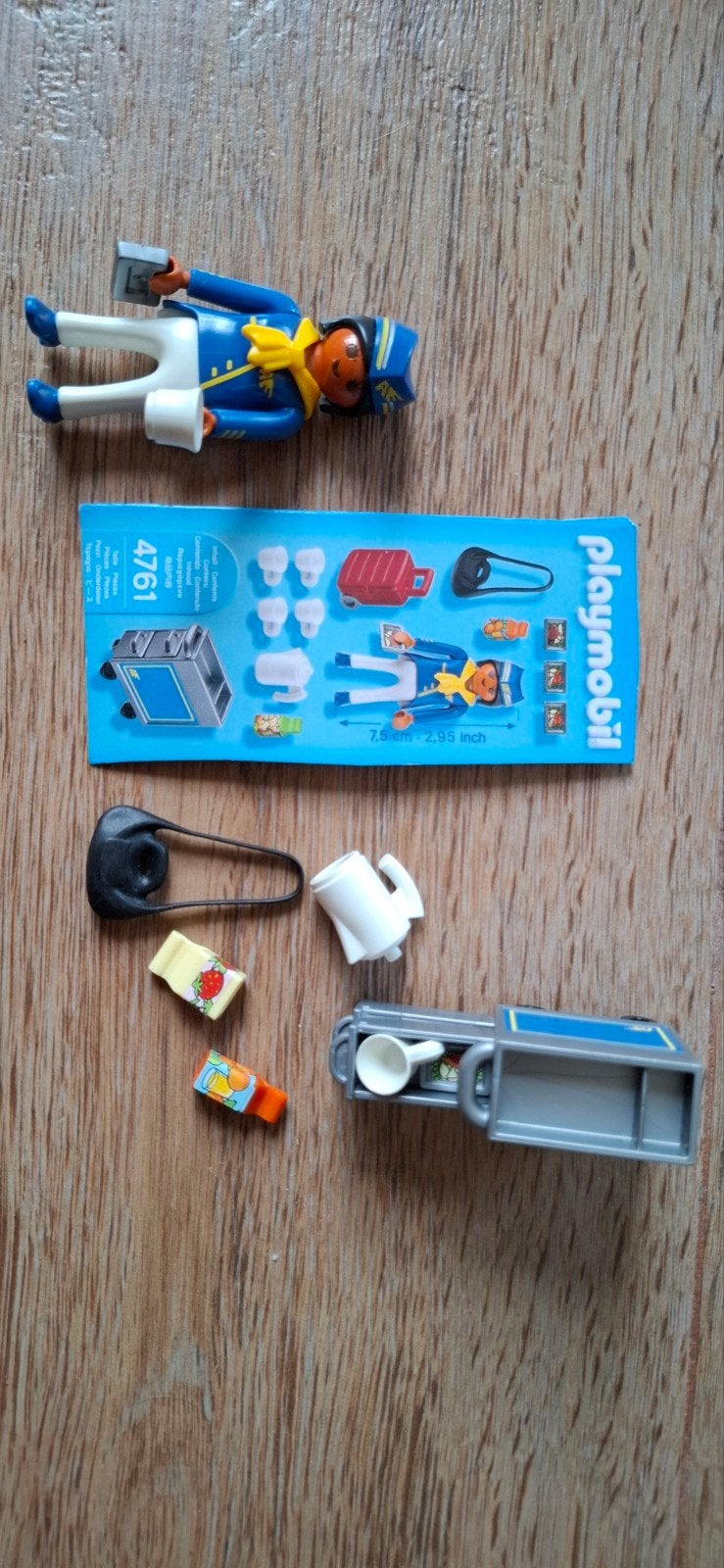 Playmobil Stewardess met Serveerwagen - Set 4761, Ophalen of Verzenden, Gebruikt, Jongen of Meisje