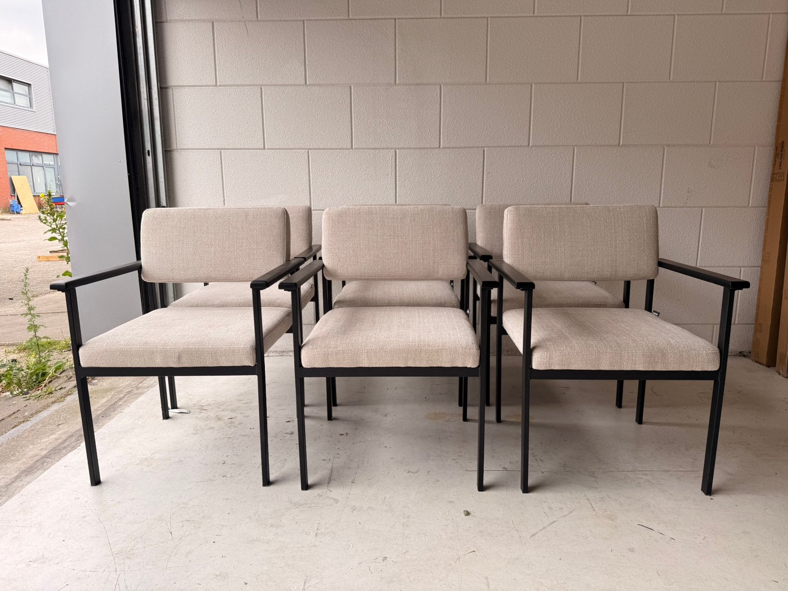 Moderne eettafel stoelen, Ophalen, Zo goed als nieuw, Zwart, Vijf, Zes of meer stoelen