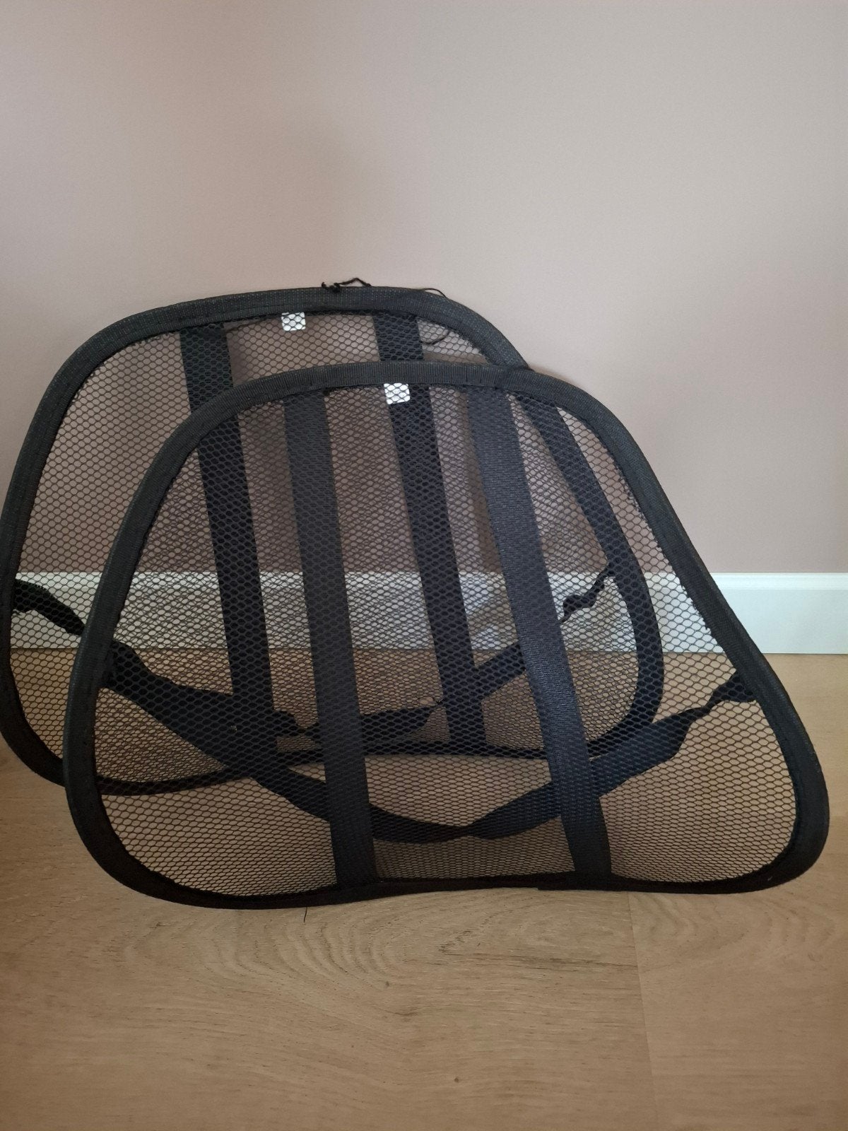 2x Ergonomische Rugsteun voor Stoel/Auto - Zwart Mesh, Auto diversen, Ophalen