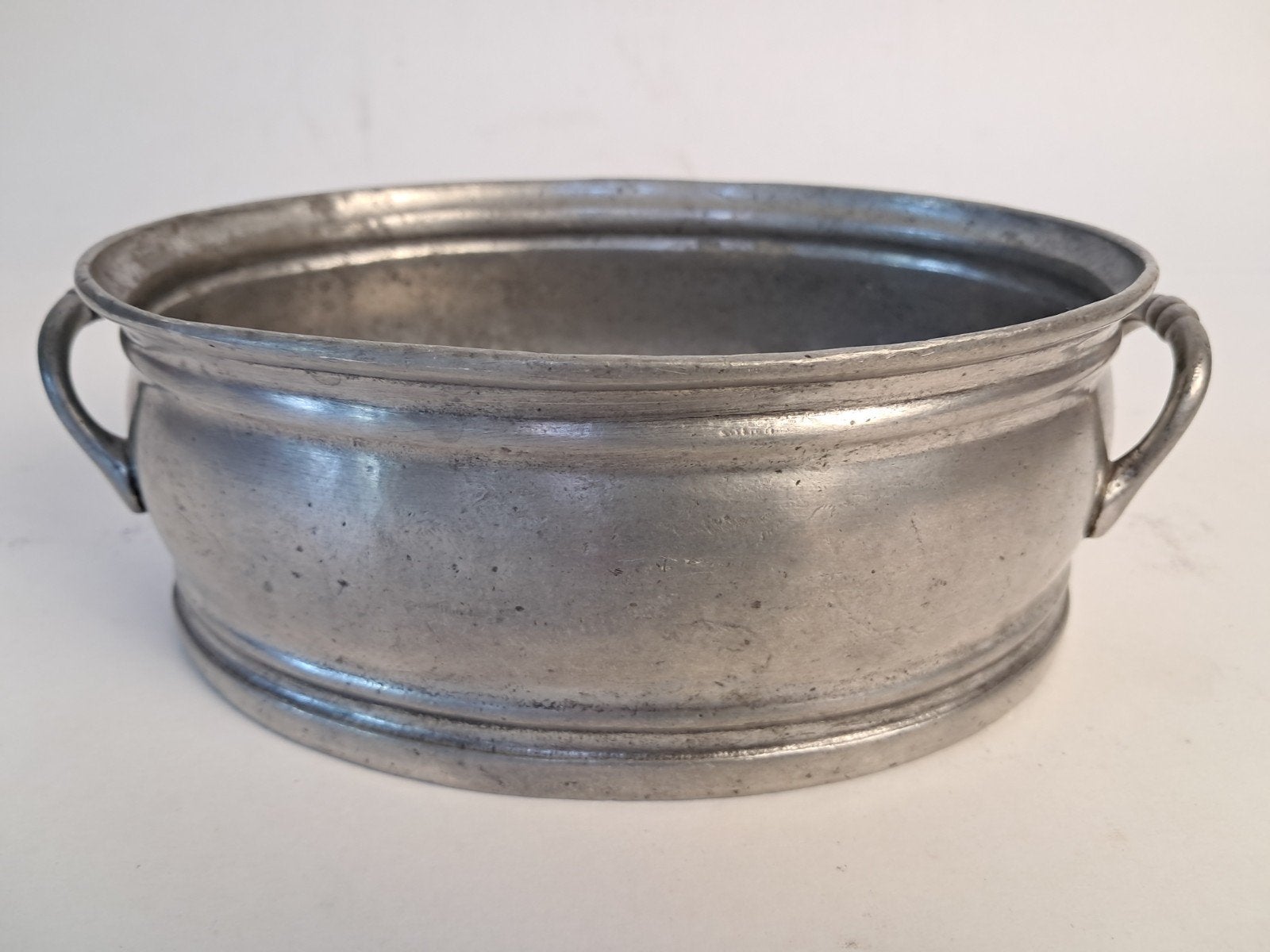 MARINONI Italy tinnen jardiniere plantenbakje 20 x 14 cm, Ophalen of Verzenden